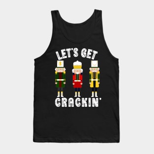 Funny Christmas Nutcracker Let's Get Crackin' Retro Christmas Tank Top